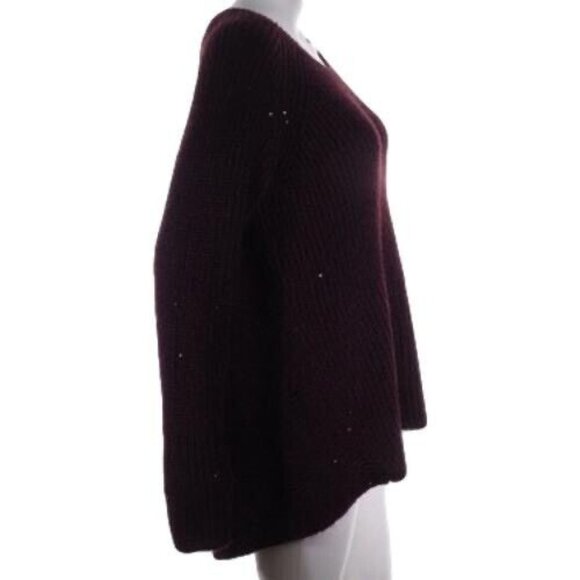 Simply Vera Wang Sweater Size L Women High Low Long Sleeve Scoop Neck Sequin - Picture 7 of 10